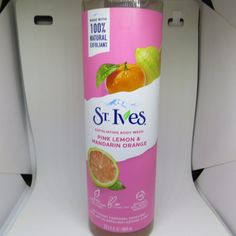 St. Ives Pink Lemon And Mandarin Orange Exfoliating Body Wash, 22oz Vanilla Bars, Rose Bar, Exfoliating Body Wash, Shower Foam, Pink Lemon, Body Bars, Fragrance Spray, Body Exfoliator, St Ives