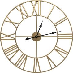 a large clock with roman numerals on it's face is shown against a white background