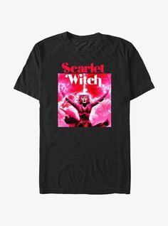 Marvel Scarlet Witch Scarlet Power T-Shirt Scarlet Witch Bracelets, Scarlet Witch Accessories, Scarlet Witch Merch, Scarlett Witch T Shirt, Boxlunch Disney Villains, Plus Size Fits, Scarlet Witch