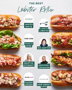 the best lobster subs are on display for everyone to know what they're eating