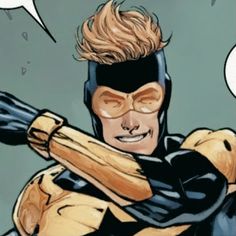 a comic character holding a baseball bat in his right hand