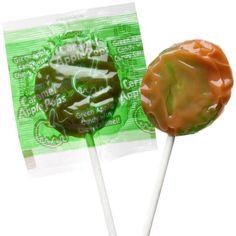 two lollipops sitting on top of each other