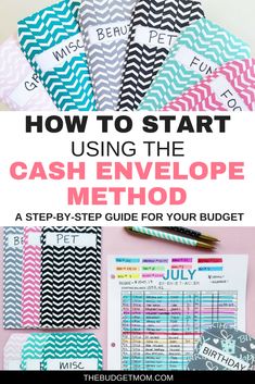 how to start using the cash envelope method for your budget checklist and make it easier