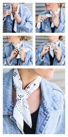 Lightweight and perfect for the summer, meet our very first bandana, the Mesa Bandana. Discover new ways to wear your new favorite accessory: How To Wear Bandana, Tie A Bandana, Styles Korean, Ways To Tie Scarves, Shorthair Hairstyles, How To Wear A Scarf