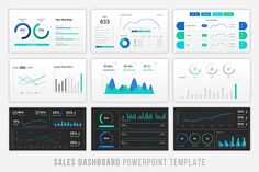 the sales dashboard powerpoint template is displayed