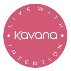 the logo for live with kavana intention, which is featured in this article