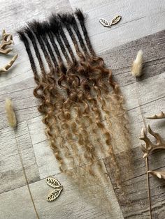 Set of x10 dreadlock extension pieces. Made with Elee's Hair, 100% human hair, deep wave style, ombre # 1b/33/27. Lovely, soft hair. (Permanent curl). 17 inches long (stretched) and available in two thicknesses: 5-6mm or 7-8mm Great for the tips of your dreads for added interest! Longer lengths in the same hair available upon request. Any questions at all, please ask 🤎 Dreadlock Extension, Permanent Curls, Bling Makeup, Dreadlock Extensions, Deep Wave, Soft Hair, 100 Human Hair, Hair Extensions, Human Hair