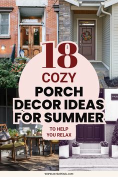 an image of front porch decor ideas for summer to help you relax and enjoy the day