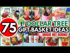 dollar tree gift basket ideas for under 75 dollars