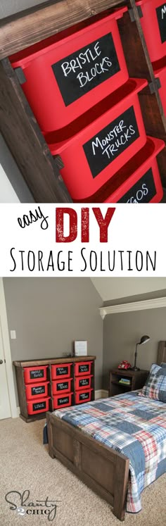 this diy storage solution is so easy to make it look like you have no room for