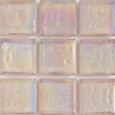 Rose Quartz Iridescent 1x1 Glass Tile | E11.259.02S | American Glass Mosaics Funky Bathroom, Iridescent Glass Tiles, Iridescent Tile, Glass Pool Tile, Pretty Tiles, Glass Pool, Glass Mosaics, Mosaic Pool, Nail Colours