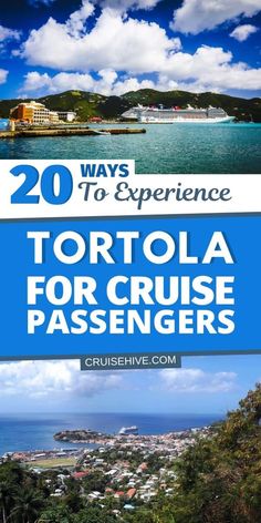 the cover of 20 ways to experience tortola for cruise passengers, with text overlay