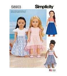 two dolls in dresses and sandals standing next to each other on the cover of an american girl doll book