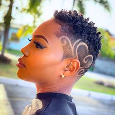 40 Captivating Fade Haircuts For Bold Black Women Worth Trying - Coils and Glory Hair Cuts For Black Women, Natural Hair Haircuts, Short Natural Haircuts, Short Hair Designs, Fade Hair, Short Shaved Hairstyles, Shaved Side Hairstyles, Shaved Hair Designs, Tapered Natural Hair