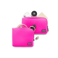 The Pouch Set keeps your everyday essentials like lipstick and phones protected and organized. Our bright colors and bold patterns make these easy to spot in your purse, so you can find what you’re looking for right when you need it. -Small: 4”W x 4” H -Medium: 7” W x 3”H - Material: 100% Premium Machine Washable Neoprene *Sold as a set, not for individual sale Trendy Pink Pencil Case For Everyday, Pink Zipper Pouch Case For Everyday Use, Functional Pink Organizer For Everyday Use, Functional Pink Organizers For Everyday Use, Trendy Rectangular Case For Daily Use, Trendy Rectangular Cases For Daily Use, Trendy Cases For Daily Use, Functional Pink Pouch With Cell Phone Pocket, Compact Pink Pouch For Everyday Use