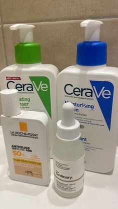 Cera Ve Aesthetic, Cerave Skincare Routine, Skincare Cerave, Good Skin Care Products, Cera Ve, Cerave Moisturizer, Cerave Cleanser, Cerave Skincare, Info Board