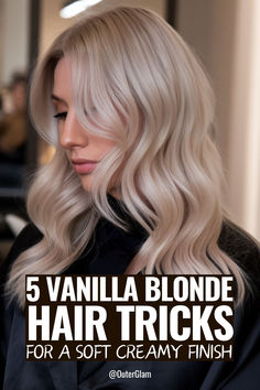 When your blonde hair lacks that perfect creamy finish you've been dreaming of, the right techniques can make all the difference. If you're seeking that luxurious vanilla blonde that turns heads, these expert tricks will elevate your hair game. Discover how to achieve and maintain that soft, creamy vanilla blonde shade, from choosing the right toner to mastering professional-level maintenance for a stunning, dimensional result. Creamy Hair Color, Vanilla Blonde Hair, Vanilla Blonde, Hair Tricks, Color Twist, Hair Color Options, Hair Game