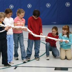 Cooperation is the name of the game! Team Building Challenges, Building Challenge, Dont Lose Yourself, Team Building Games, Pe Games, Stem Challenge, Cooperative Games, Therapeutic Activities, Icebreakers