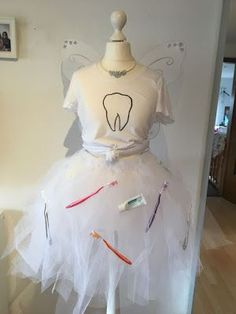 a dress made to look like a toothbrush