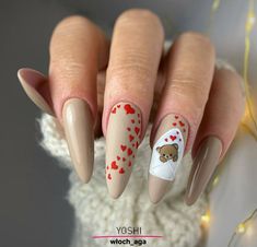 Simple Valentines Nails, Valentines Nails Ideas, Nails Ideas Valentines Day, February Nails Ideas Valentines Day, Valentines Day Nails Acrylic, Valentines Nails Designs, Cute Valentines Nails, February Nails Ideas, Nails February