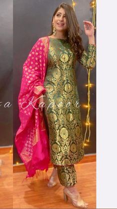 Banarsi Dress Designs, Banarsi Suit Design Indian Style, Banarsi Dress, Banarsi Suit Design, Banarsi Suit