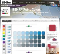 the behr paint colors website