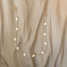 New Without Tags. Bought It For Coachella But Ended Up Wearing Something Else, So It’s Never Been Worn. Daisies And String Of Necklace Are Little Beads Home Made Necklace, Yellow Flower Necklace For Summer, Summer Yellow Flower Necklaces, Summer Yellow Flower Necklace, Cute Flower Necklaces For Summer, Cute Flower Necklace For Summer, Casual Gold Necklaces For Summer, Casual Gold Necklace For Summer, Yellow Adjustable Necklace For Spring