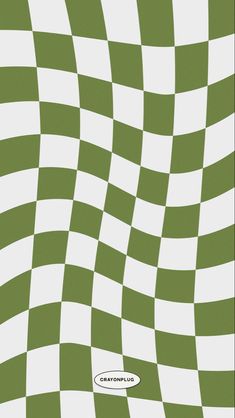 a green and white checkered pattern with the words what i want my future to be like