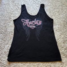 Tank Top By Harley Davidson. New. Never Worn. See Pics. Burnout Type Fabric. Harley Davidson Clothing, Virtual Closet, Fancy Dresses, Harley Davidson, Tank Top, Womens Tops, Tank Tops, Fabric, Women Shopping