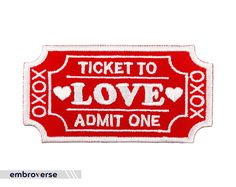 a red ticket to love admit one