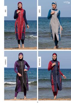 Adabkini MIRA Women's Swimsuit Full Cover Hijab Burkini Islamic, Hindu, Arab, Jewish Swimwear Introducing Adabkini MIRA, Modest swimwear for women. Color: Shown as photos. There might be a little color difference due to the viewing setting or other factors. Excellent design for Muslimah for Swimming Pools or beaches with full confidence, safe, accepted by Islamic/shariah values. Now, Women in Islamic and Non-Islamic society are enjoying swimming in all 4 seasons due to our appropriate Adabkinis Beachwear Swimming Set Sleeveless, Sleeveless Beachwear Set For Swimming, Black Beachwear Sets For The Beach, Black Beachwear Sets For Beach, Multicolor Stretch Beachwear Sets, Stretch Multicolor Beachwear Sets, Black Swimwear Sets For Beach Season, Stretch Sets For Beach Season, Black Swimming Sets For Beach Season