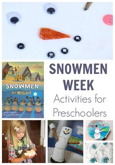 snowmen week activities for preschoolers