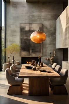 Wooden furniture, chandelier beautiful interior Tulum Villa, Wabi Sabi Interior, Japandi Living, Long Table, Dining Room Inspiration, Casas De Ensueño, Dining Room Design, My New Room, Interior Inspo