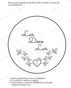 a circular frame with the words la dolcear written in spanish and surrounded by leaves