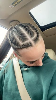 braids Fun Sport Hairstyles, Comp Cheer Hairstyles, Hairstyles For Games Sports, Wrestling Hair Styles, Many Braids Hairstyle, Braided Athletic Hairstyles, Cute Wrestling Hairstyles