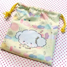 Kawaii Cogimyun Drawstring Bag - Pastel Yellow Sanrio Character Bag Make An Offer! This Cogimyun Drawstring Pouch Is So Cute & Kawaii! I Love This Character And Her Kawaii, Fairy Kei Aesthetic. This Is A Newer Sanrio Character & She Is Beyond Adorbs. This Pastel Yellow Cogimyun Pouch Is A Fabric Drawstring Bag W/ A Pink Drawstring. Unlined. Pink Version Listed, Along W/ Matching Cogimyun Tote Bags & Cogimyun Plush Keychain. Bundle & Save! New. No Tag. Ships In 24 Hrs Offers Welcome! Kawaii Multicolor Shoulder Bag As Gift, Cute Yellow Bag For Personal Use, Handmade Kawaii Bags For Daily Use, Cute Green Travel Pouch, Kawaii Multicolor Bag With Zipper Pouch, Kawaii Multicolor Bags As Gifts, Cute Yellow Pouch Shoulder Bag, Kawaii Yellow School Bag, Yellow Kawaii School Bag