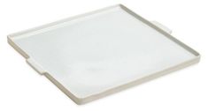 an empty white tray on a white background