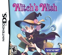 Witch's Wish - (NDS) Nintendo DS [Pre-Owned] Video Games Natsume Ds Games For Girls, Witch School, Nintendo 3ds Games, Game Cover, Kawaii Games, Nintendo 3ds Xl, Go Game