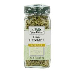 the spice hunter india fennel whole whole - 1 75oz / 45g jar