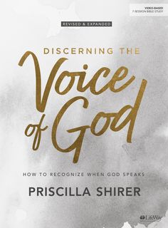 a book cover with the title discerning the voice of god