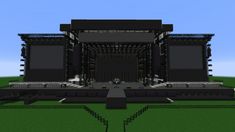 an image of a stage set up for a concert in minecraft with lots of seats