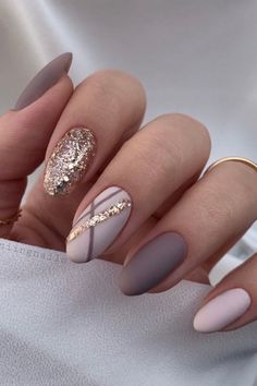 Top Fall nails Ongles Beiges, Beige Nails Design, Beige Nails, Oval Nails, Unique Nails, Classy Nails, Matte Nails