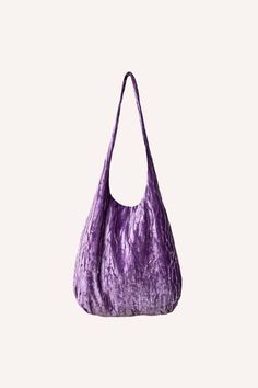 Please note this item is for pre-order. it will be shipped by end of april.    spring 2024     product details    - purple    - fabric: 100% polyester    - hydrocarbon dry clean only  - made with love in nyc  - style #424a91    size and fit    - os Designer Purple Shoulder Bag, Harajuku Style Purple Rectangular Bag, Handmade Purple Shoulder Bag, Purple Bohemian Rectangular Bag, Vintage Anna Sui, Nyc Style, Womens Designer Bags, Purple Fabric, Anna Sui