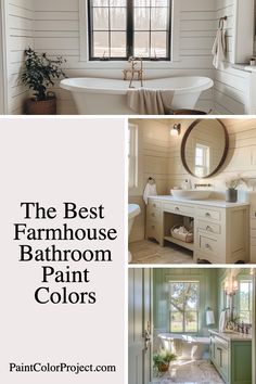 the best farmhouse bathroom paint colors