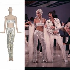 Studio 57 Disco Outfits, Players Ball Party, Cher Iconic Looks, Studio 54 Party Outfits, 1970s Disco Fashion, 70s Glam Fashion, Cher Style, Studio 54 Fashion, 70s Party Outfit