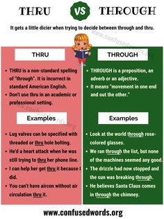 two different types of words that are used to describe each other