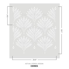 the cut out pattern is shown in white on a gray background with measurements for each piece