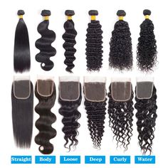 Brazilian Human Hair Bundles with Closure 4*4 Lace Closure Remy Virgin Hair Weft | eBay Human Hair Braids Black Women, Virgin Hair Bundles, Bundles With Closure, Weft Hair Extensions, Human Hair Bundles, Curly Waves, Human Braiding Hair, Remy Hair Extensions, Remy Human Hair Extensions