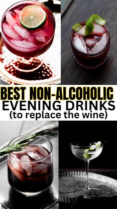 the best non - alcoholic evening drinks to replace the wine in your cocktails or beverages