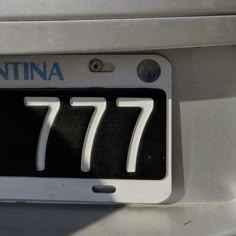 the license plate on this car has been changed to match the color scheme and number